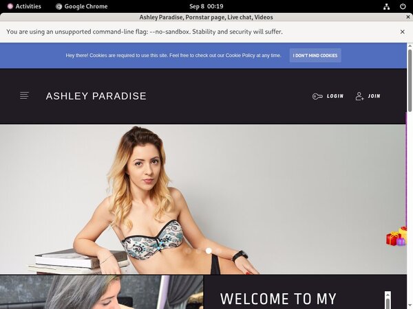 Ashley Paradise Free Accounts