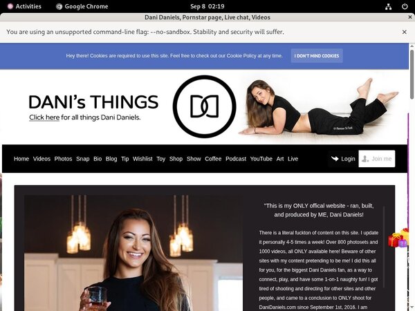 Danidaniels.com Full Version