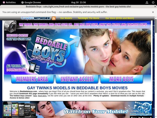 Discount Offer Beddableboys.com
