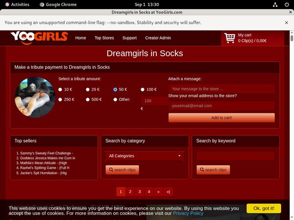 DreamgirlsInSocks No Credit Card
