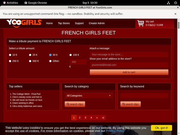 FRENCH GIRLS FEET Trial Login
