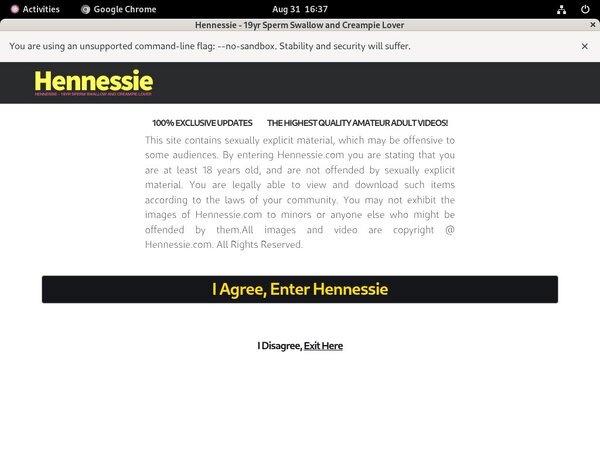 Free Hennessie Login