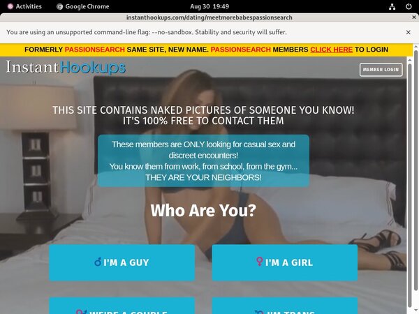 Free Instant Hookups Passes
