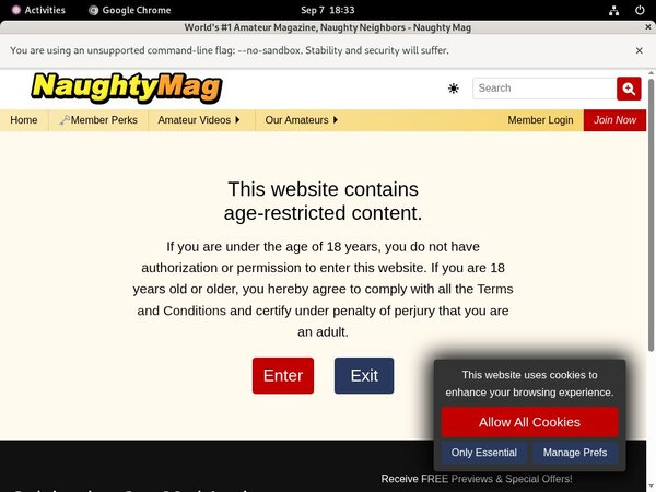 Free Naughty Mag Username