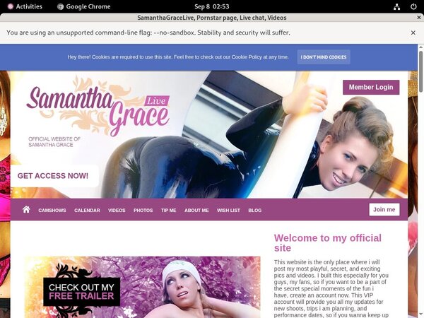 How To Get A Free SamanthaGraceLive Account