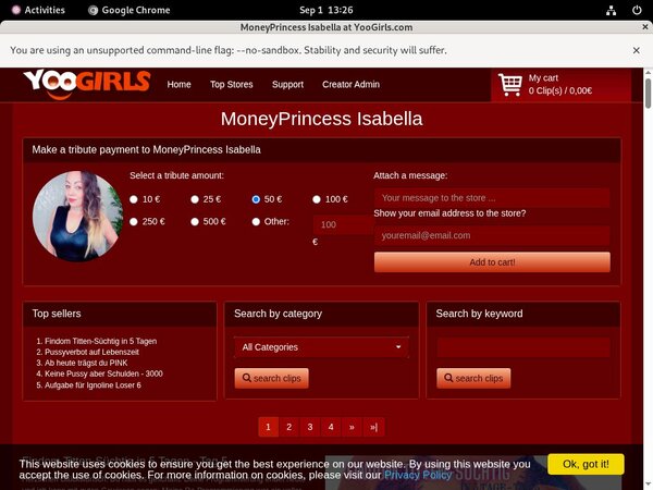 MoneyprincessIsabell With WTS (achdebit.com)