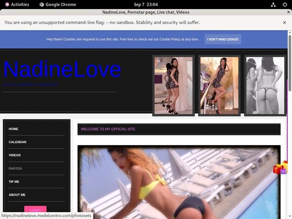 NadineLove Registration Form