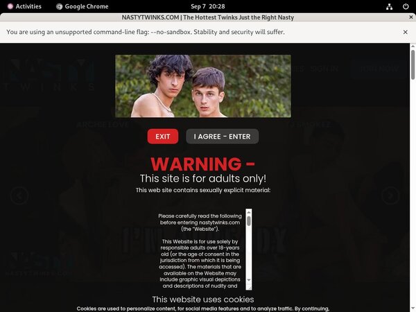 Nasty Twinks Discount Membership Link