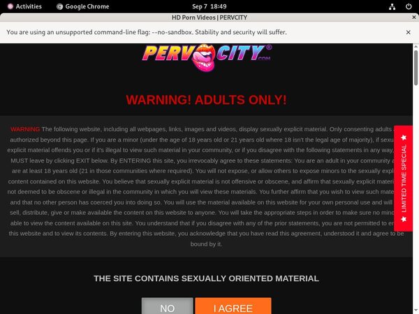 Pervcity.com Free Trial Subscription