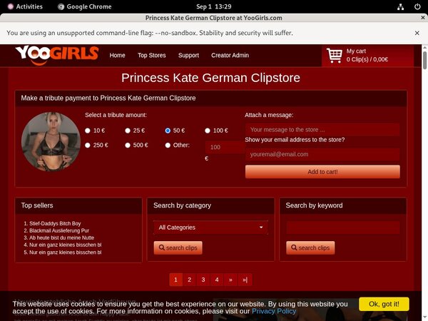 Princess Kate German Free Account Password