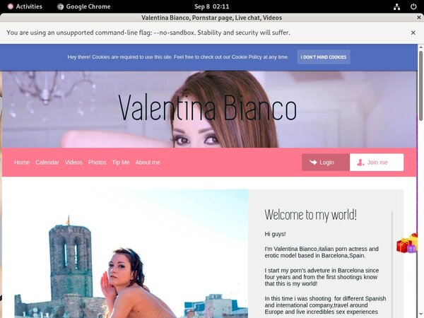 Sign Up To Valentina Bianco