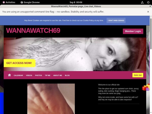 Sign Up To WannaWatch69