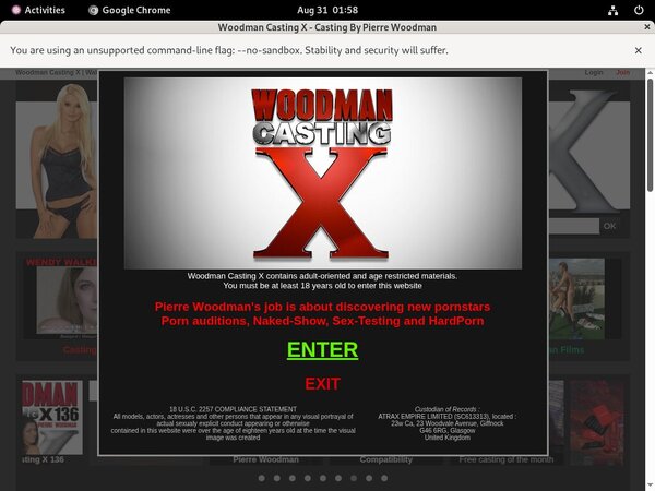 Woodmancastingx X