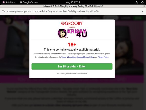 Working Krissy 4 U Login