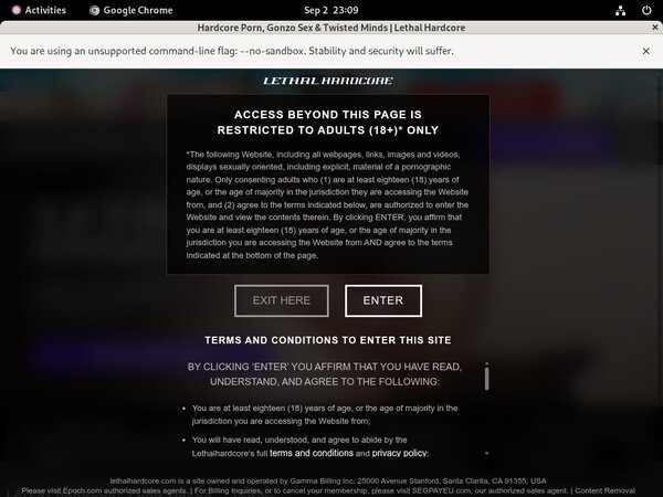 Working Lethal Hardcore Pass