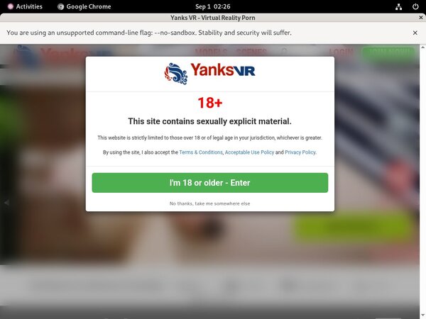 Yanks VR Segpay Discount