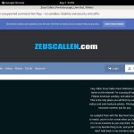 Zeus Callen Paysite Discounts