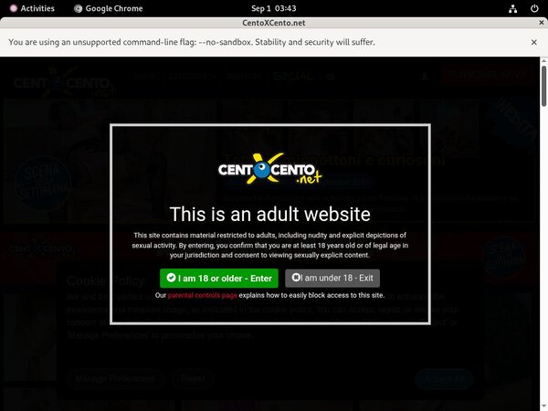 Cento X Cento Pass Login